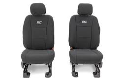 Rough Country Suspension Systems - Rough Country Front/Rear Seat Covers-Black, 15-23 Ford F-150 Crew; 91018 - Image 4