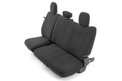 Rough Country Suspension Systems - Rough Country Front/Rear Seat Covers-Black, 15-23 Ford F-150 Crew; 91018 - Image 5