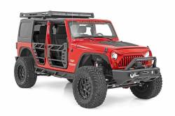 Rough Country Suspension Systems - Rough Country Front & Rear Fender Flare Plate Kit Black, for Wrangler JK; 10538 - Image 3