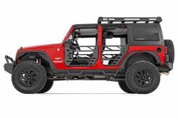 Rough Country Suspension Systems - Rough Country Front & Rear Fender Flare Plate Kit Black, for Wrangler JK; 10538 - Image 5