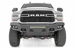 Rough Country Suspension Systems - Rough Country Heavy Duty Front Bumper-Black, for Ram 2500; 10806A - Image 1
