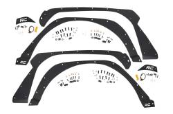 Rough Country Suspension Systems - Rough Country Front &Rear Fender Flare Plate Kit-Black, for Wrangler JL; 10539 - Image 5