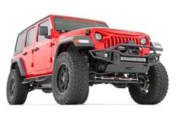 Rough Country Suspension Systems - Rough Country Tubular Front Winch Bumper-Black, for Jeep JK/JL/JT; 10647 - Image 5