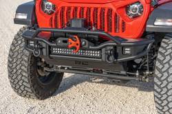 Rough Country Suspension Systems - Rough Country Tubular Front Winch Bumper-Black, for Jeep JK/JL/JT; 10647 - Image 6