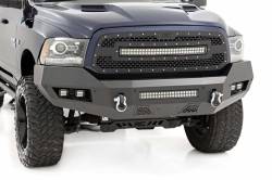 Rough Country Suspension Systems - Rough Country Heavy Duty Front Bumper-Black, for Ram 1500; 10774 - Image 1