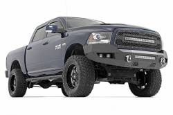 Rough Country Suspension Systems - Rough Country Heavy Duty Front Bumper-Black, for Ram 1500; 10774 - Image 3