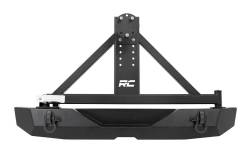 Rough Country Suspension Systems - Rough Country Rock Crawler Rear Bumper w/ Tire Carrier, for Wrangler JK; 10594A - Image 2