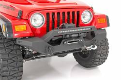 Rough Country Suspension Systems - Rough Country Rock Crawler Front Winch Bumper-Black, for Wrangler TJ; 10595 - Image 1