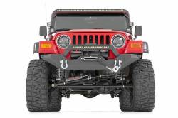 Rough Country Suspension Systems - Rough Country Rock Crawler Front Winch Bumper-Black, for Wrangler TJ; 10595 - Image 2