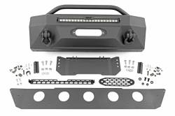 Rough Country Suspension Systems - Rough Country Hybrid Front Winch Bumper-Black, for 4Runner; 10745 - Image 1