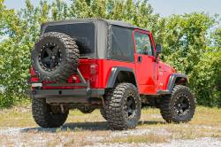 Rough Country Suspension Systems - Rough Country Rear Bumper w/ Tire Carrier-Black, for Wrangler TJ; 10592A - Image 4