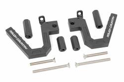 Rough Country Suspension Systems - Rough Country Front Aluminum Grab Handles-Black, for Wrangler JK; 6507 - Image 1