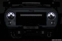 Rough Country Suspension Systems - Rough Country Front Mesh Grille Insert w/ LED-Black for 13-18 Ram 1500; 70199DRL - Image 4