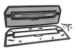 Rough Country Suspension Systems - Rough Country Front Mesh Grille Insert w/ LED-Black, 15-17 Ford F-150; 70193 - Image 3