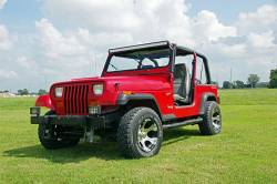 Rough Country Suspension Systems - Rough Country Upper Windshield 50" Light Bar Mounts-Black, for Jeep YJ; 70508 - Image 4