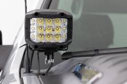 Rough Country Suspension Systems - Rough Country A-Pillar 3" LED Ditch Light Kit-Flood, Silverado/Sierra; 71062 - Image 5