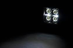 Rough Country Suspension Systems - Rough Country Black Series 2" Flush Mount DRL LED Light Pods-Spot; 70803BLKDRL - Image 2