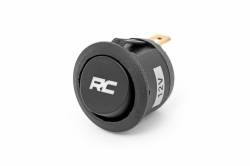 Rough Country Suspension Systems - Rough Country Round Rocker Switch w/ Logo-Black; 709RRC - Image 1