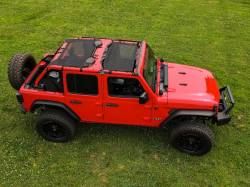 Rough Country Suspension Systems - Rough Country Extended Mesh Bikini Top-Black, for 18-24 Wrangler JL 4dr; 85120 - Image 4
