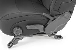 Rough Country Suspension Systems - Rough Country Front/Rear Seat Covers-Black, for 18-24 Wrangler JL 2dr; 91020 - Image 4