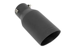 Rough Country Suspension Systems - Rough Country Clamp-On Single Exhaust Tip-Black 2.5"-3" Inlet; 96004 - Image 2