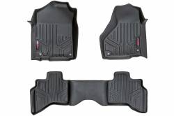 Rough Country Suspension Systems - Rough Country Front/Rear Floor Liners-Black, for 02-08 Ram 1500 Quad; M-30212 - Image 1