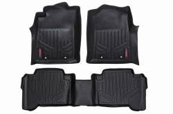 Rough Country Suspension Systems - Rough Country Front/Rear Floor Liners-Black, for 12-15 Tacoma Double; M-71213 - Image 1