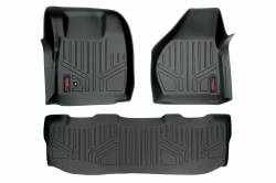 Rough Country Suspension Systems - Rough Country Front/Rear Floor Liners-Black, 08-10 Super Duty Crew; M-52102 - Image 1