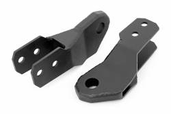 Rough Country Suspension Systems - Rough Country Front Tow Hook Brackets-Black, 15-22 Colorado; RS166 - Image 1