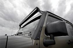 Rough Country Suspension Systems - Rough Country Windshield Mount 50" LED Light Bar Kit, for Wrangler JK; 80504 - Image 3