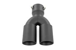 Rough Country Suspension Systems - Rough Country Clamp-On Dual Exhaust Tip-Black 2.5"-3" Inlet; 96050 - Image 4