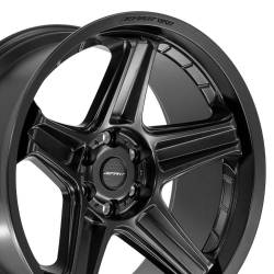Defiant - Defiant Wheels DF07 22x10 6x5.5 -12mm Satin Black; DF07-22100-6550-12B1 - Image 5