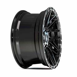 4PLAY - 4PLAY Wheels 4PS28 17x9 5x5.0/5.5 -6mm Black/Brushed; 4PS28-17090-5D55-6BBT - Image 4