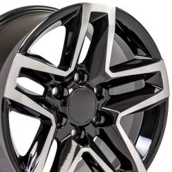 OE Wheels LLC - OE Wheels CV34 18x8.5 6x5.5 26mm Black/Machined; CV34-18085-6550-26MB - Image 5