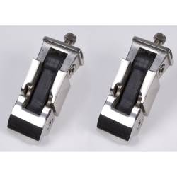 Rugged Ridge - Rugged Ridge 11116.02 Hood Catch Set Stainless Steel for WRANGLER TJ - Image 1