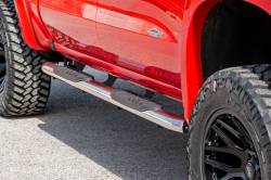 Rough Country Suspension Systems - Rough Country 4.5" Oval Tube Nerf Steps-SS, 19-24 Silverado/Sierra Crew; 21002S - Image 11