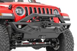 Rough Country Suspension Systems - Rough Country Heavy Duty Front Winch Bumper-Black, for Jeep JK/JL/JT; 10645A - Image 5