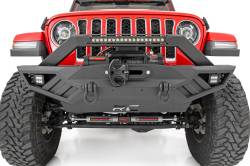 Rough Country Suspension Systems - Rough Country Heavy Duty Front Winch Bumper-Black, for Jeep JK/JL/JT; 10645A - Image 9