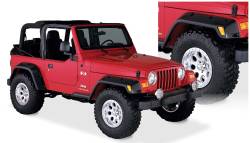 Bushwacker - Bushwacker Pocket Style Front/Rear Fender Flares-Black, for Jeep TJ; 10908-07 - Image 1