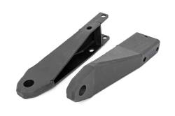 Rough Country Suspension Systems - Rough Country Front Tow Hook Brackets-Black, 20-24 Sierra 2500HD; RS151 - Image 1