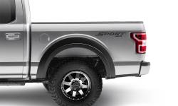 Bushwacker - Bushwacker Extend-a-Fender Rear Fender Flares-Black, Ford F-150; 20094-02 - Image 1