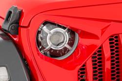 Rough Country Suspension Systems - Rough Country 9" Round LED Headlights w/ DRL Halo, for Jeep JL/JT; RCH5300 - Image 3