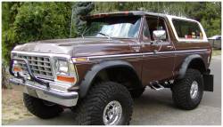 Bushwacker - Bushwacker Cut-Out Style Rear Fender Flares-Black, Ford F-Series; 20014-11 - Image 1