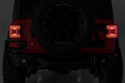 Rough Country Suspension Systems - Rough Country Rear LED Tail Lights-Smoked, for Wrangler JL; RCH5900 - Image 5