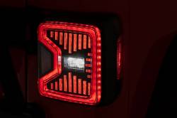 Rough Country Suspension Systems - Rough Country Rear LED Tail Lights-Smoked, for Wrangler JL; RCH5900 - Image 6
