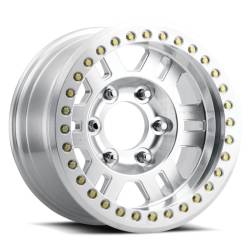 Vision Wheel - Vision Wheels 398BL Manx Beadlock 17x8.5 5x5.5 -15mm Silver; 398BLZ7827UMFMR-15 - Image 2