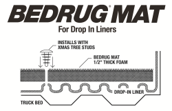 BedRug - BEDMAT FOR DROP-IN 19+ GM SILVERADO/SIERRA 6'7" BED W/OUT CARBONPRO BED - Image 3