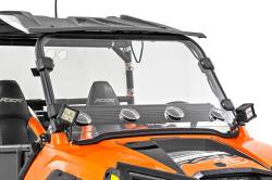 Rough Country Suspension Systems - Rough Country Front UTV Vented Full Windshield, for Polaris RZR 800; 98211410 - Image 1