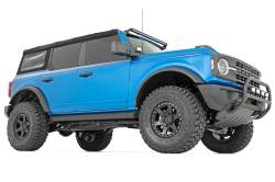 Rough Country Suspension Systems - Rough Country SR2 Aluminum Rail Rock Slider-Black, 21-24 Bronco 4dr; 52002 - Image 3