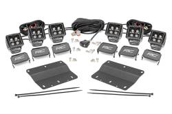 Rough Country Suspension Systems - Rough Country 2" Triple LED Pod Fog Light Kit-Spot, 21-24 Bronco; 51088 - Image 1